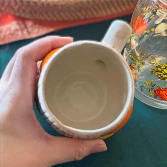 Vintage Mushroom Themed Glass Jar and Ceramic Mug Set - Picture 8 of 11